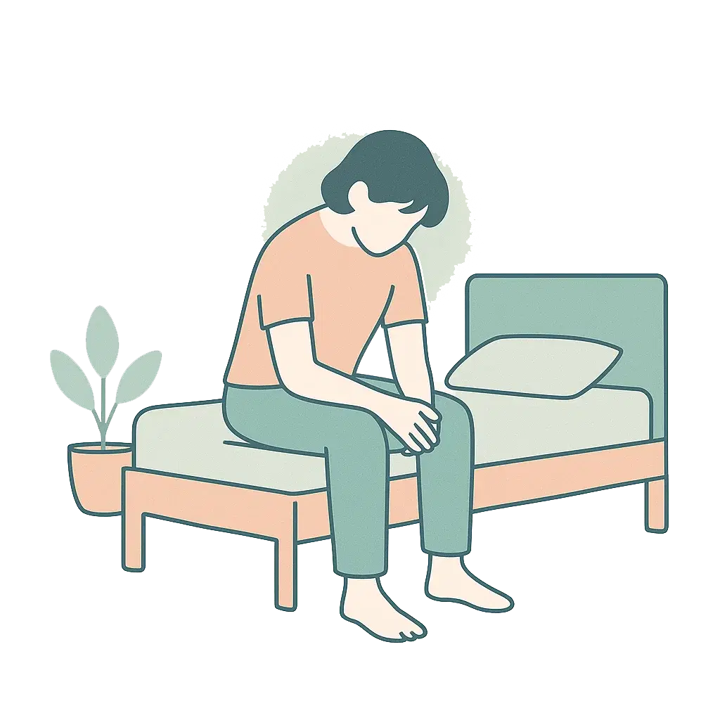 Restorative yoga pose with calm ambiance