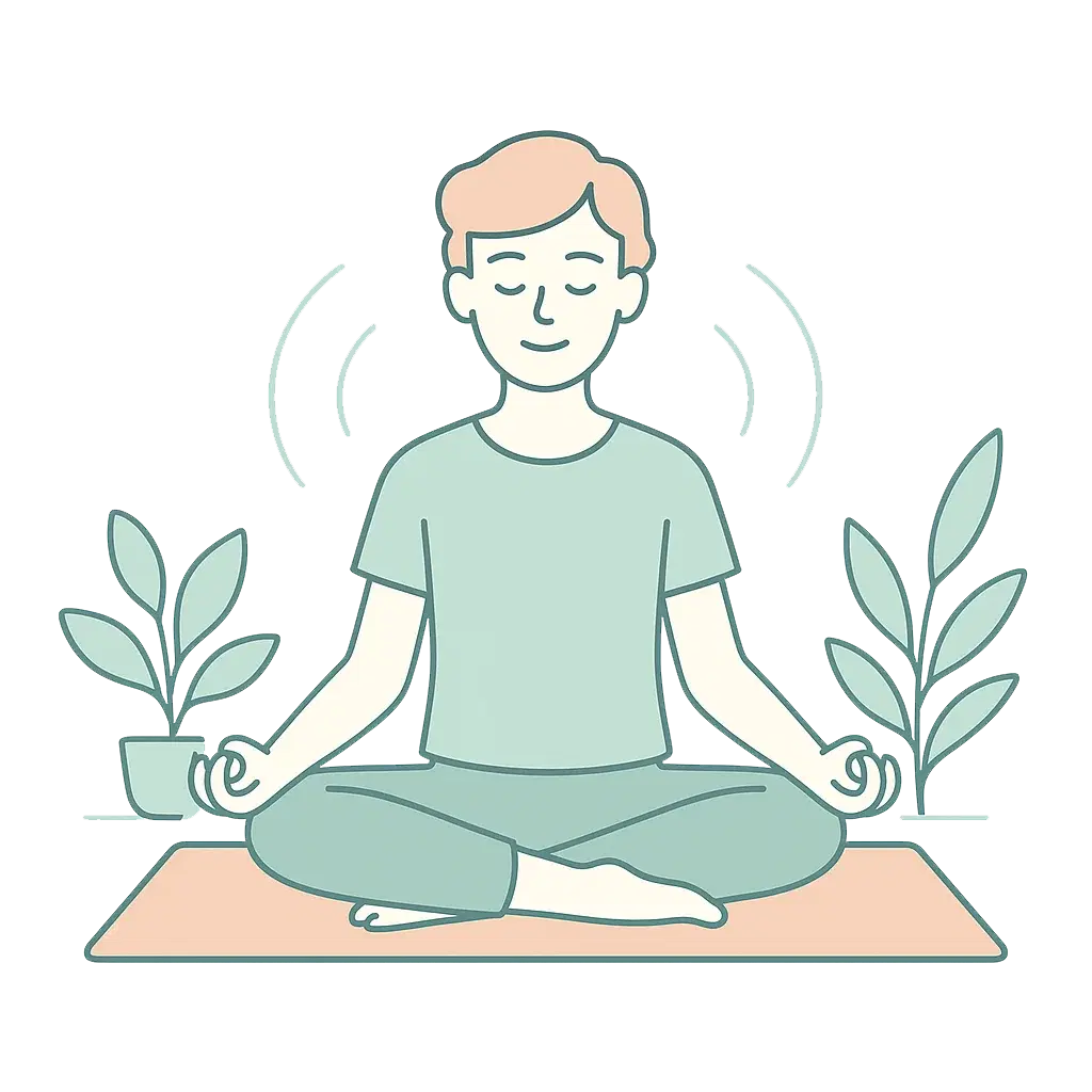 Gentle yoga practice symbolizing holistic wellness